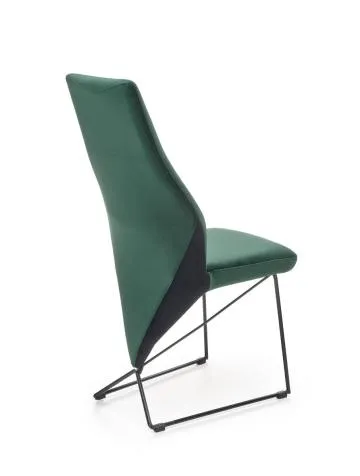 Krzesło K485 VELVET ciemnozielone