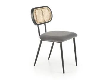 Krzesło K503 VELVET szare