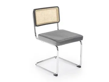 Krzesło K504 VELVET szare