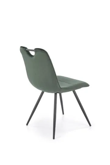 Krzesło tapicerowane K521 VELVET zielone