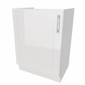Szafka pod zlew 60 NATALIA D60ZL P/L biała połysk