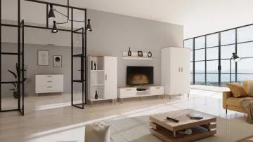 Komoda DENVER 100 biała/hikora
