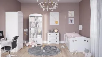 Komoda dla dzieci JULIA 80 biała