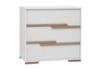 Komoda dla dzieci SNAP 100 trzyszufladowa biała