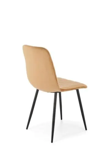 Krzesło tapicerowane K525 VELVET beżowe