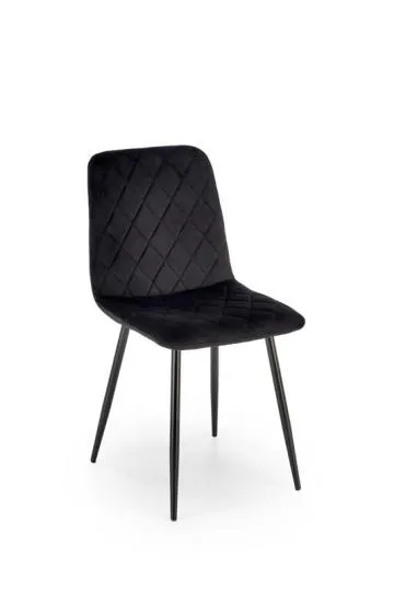 Krzesło tapicerowane K525 VELVET czarne