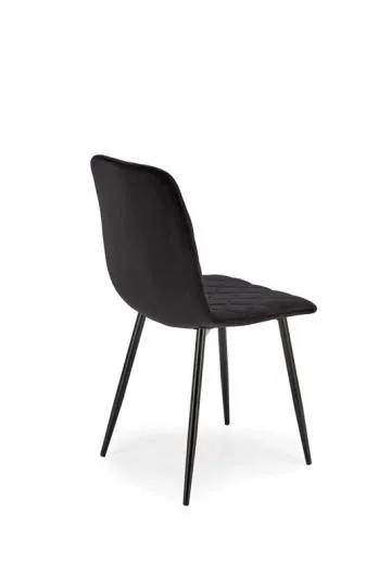 Krzesło tapicerowane K525 VELVET czarne