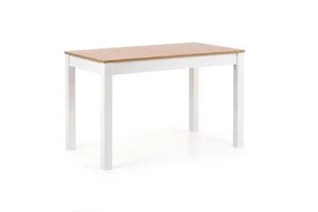 Stół KSAWERY 120x68 dąb sonoma/biały