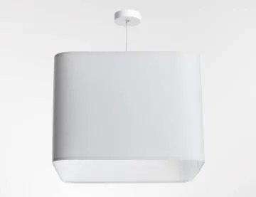 Lampa wisząca KWADRO LEN 008-40w25 biała