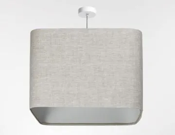 Lampa wisząca KWADRO LEN 010-40w30 beżowa/szara