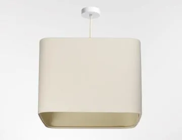 Lampa wisząca KWADRO LEN 011-40w25 kremowa