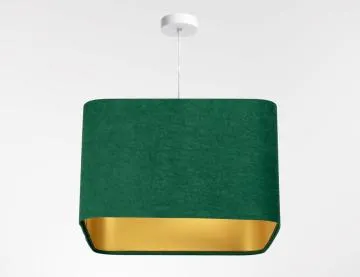 Lampa wisząca KWADRO SUE 40w30 zielona/złota