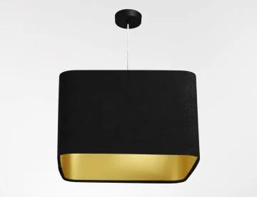 Lampa wisząca KWADRO SUE 40w25 czarna/złota