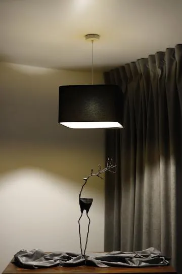 Lampa wisząca KWADRO SUE 40w20 czarna/złota