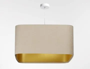 Lampa wisząca KWADRO SUE 40w20 beżowa/złota
