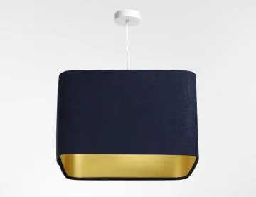 Lampa wisząca KWADRO SUE 40w20 granatowa/złota