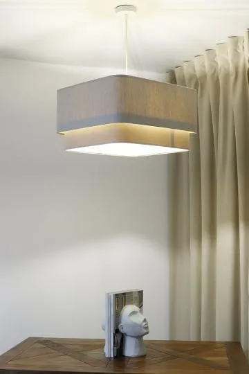 Lampa wisząca KWADRO DUO 002 51x47cm kremowa