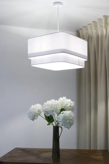 Lampa wisząca KWADRO DUO 010 51x47cm biała