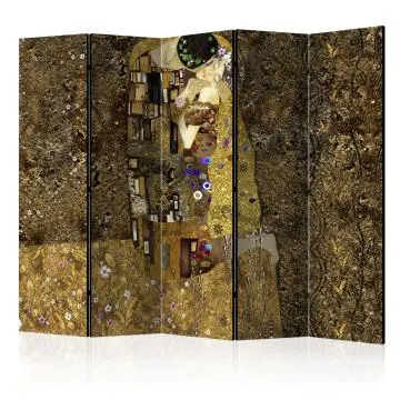 Parawan akustyczny Ludzie 225x172 cm 5-częściowy wielokolorowy