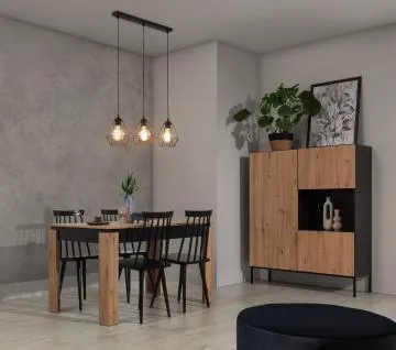 Lampa wisząca BENIGNE III czarna