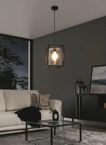Lampa wisząca QUADRATUS czarna