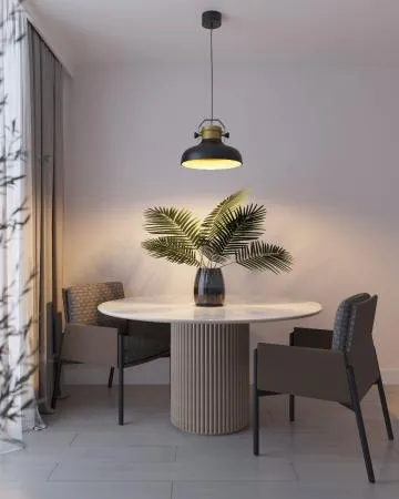 Lampa wisząca STEALLE czarna/złota