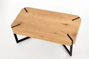 Ława LAVIDA 110x60 dąb złoty/czarny