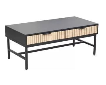 Ława MAGO 100x48 dąb/czarny mat