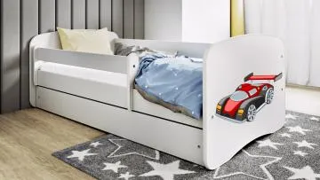 Łóżko dziecięce BABY DREAMS 160x80 auto wyścigowe