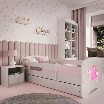 Łóżko dziecięce BABY DREAMS 180x80 księżniczka na koniu