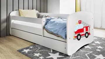 Łóżko dziecięce BABY DREAMS straż pożarna 140x70