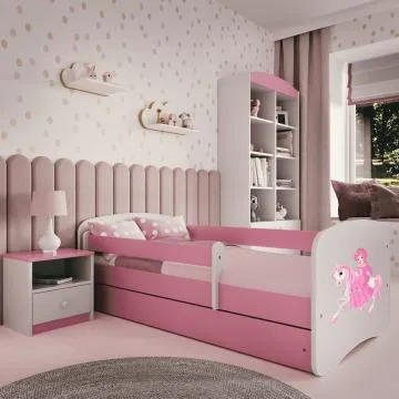 Łóżko dziecięce BABY DREAMS 140x70 księżniczka na koniu