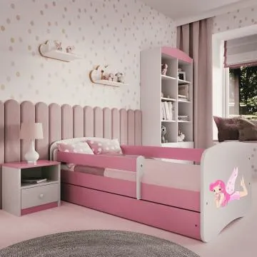 Łóżko dziecięce BABY DREAMS 160x80 wróżka ze skrzydełkami