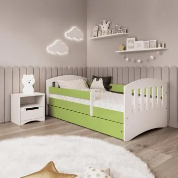 Łóżko dziecięce CLASSIC 1 180x80 zielone