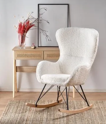 Fotel bujany LIBERTO 2 kremowy