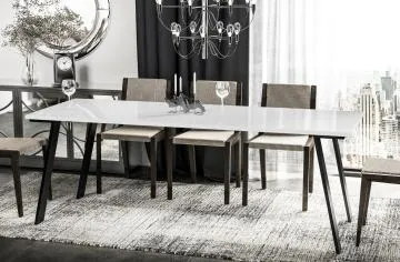 Stół rozkładany LIWIA 130(210)x80 biały połysk