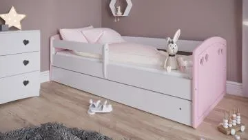 Łóżko dziecięce JULIA MIX 180x80 różowe