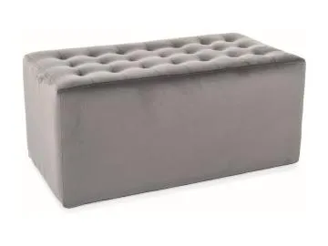 Pufa LORI 2 VELVET szara