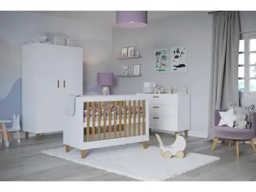 Łóżeczko dziecięce KUBI 120x60 białe
