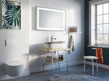 Lustro łazienkowe ALBA 80x60 z oświetleniem LED EXCLUSIVE
