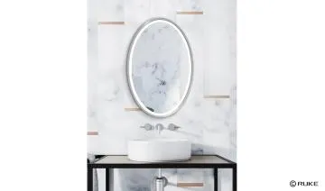 Lustro łazienkowe OVAL 70x110 z oświetleniem LED EXCLUSIVE