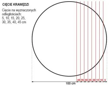 Lustro okrągłe SIMPLE LUNA 120 z oświetleniem LED z podcięciem EXCLUSIVE