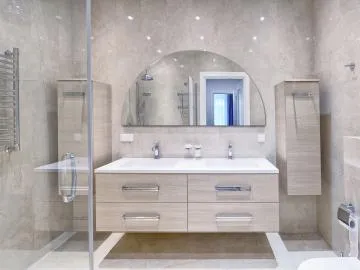 Lustro okrągłe SIMPLE MILLY 90 z oświetleniem LED z podcięciem EXCLUSIVE