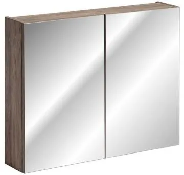 Szafka łazienkowa SANTA FE OAK 80 cm dąb z lustrem