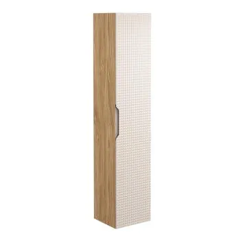 Szafka łazienkowa LUXOR BEIGE 80-01-1D 35cm dąb olejowany/beżowa