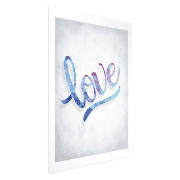 Plakat Love 40x60 cm bez ramy z marginesem