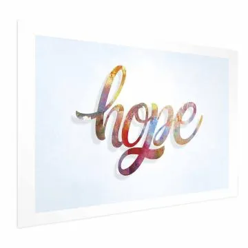 Plakat Hope 90x60 cm bez ramy z marginesem