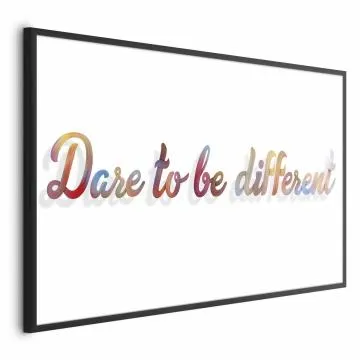 Plakat Be different 60x40 cm z ramą czarną bez marginesu