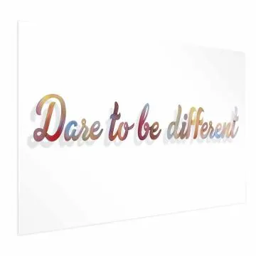 Plakat Be different 42x29,7 cm bez ramy bez marginesu