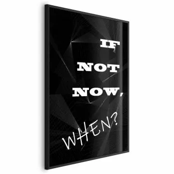 Plakat When 60x90 cm z ramą czarną bez marginesu